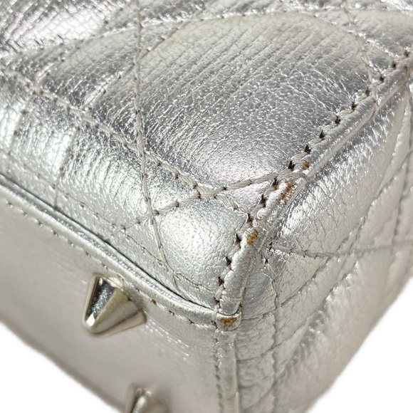 Dior Lady Bag Silver Small with STRAP! - Picture 8 of 16